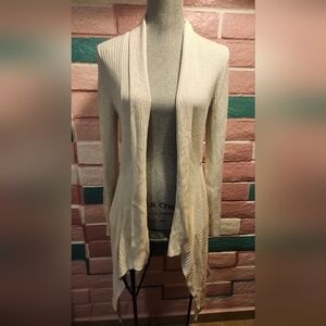The Limited Cream Open-Front Cardigan